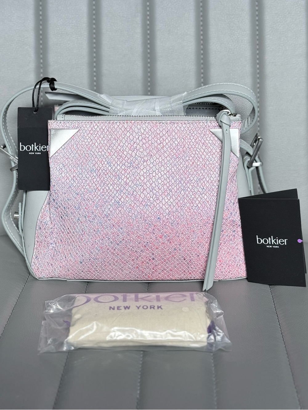 Botkier Pink and Silver Crossbody Bag